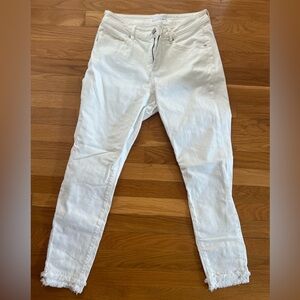 Loft white skinny jeans